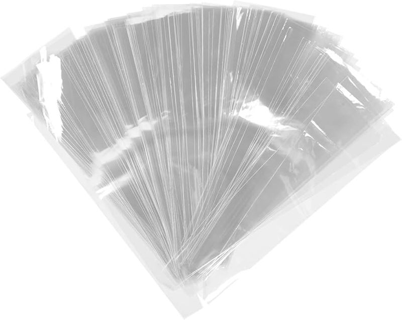 FRCOLOR 50pcs Transparent Rose Sleeves Flower Wrapping Bags for Bouquets Floral Arrangements Valentine Day Special Occasions - Image 1